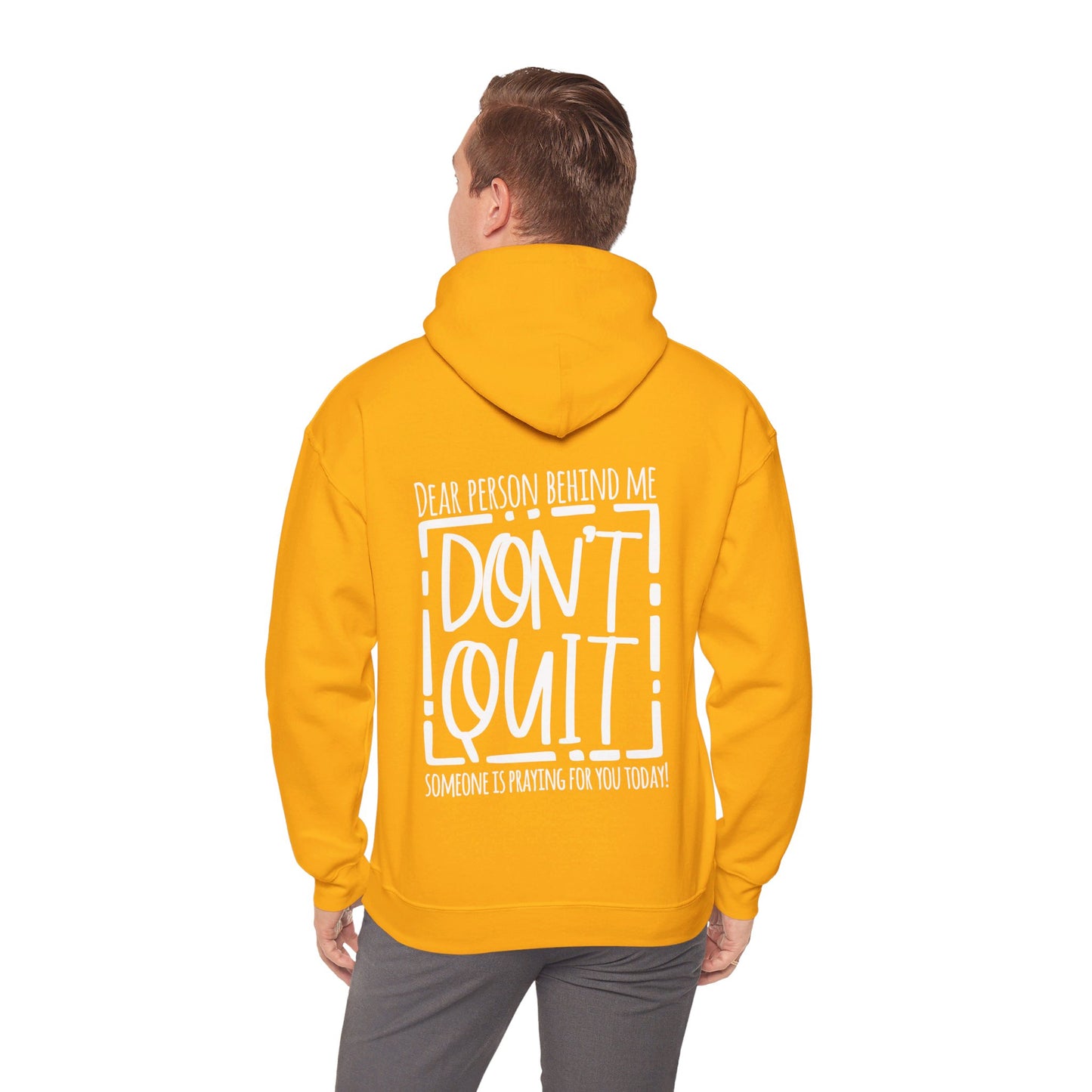 Pray For One Another Don't Quit Unisex Christian Pullover Hooded Sweatshirt