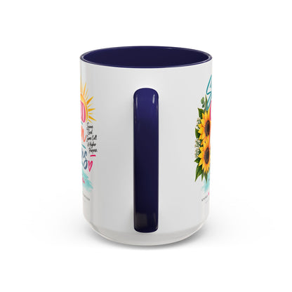 Still Called Still Chosen Inspirational Called By Name Coffee Mug with Sunflowers
