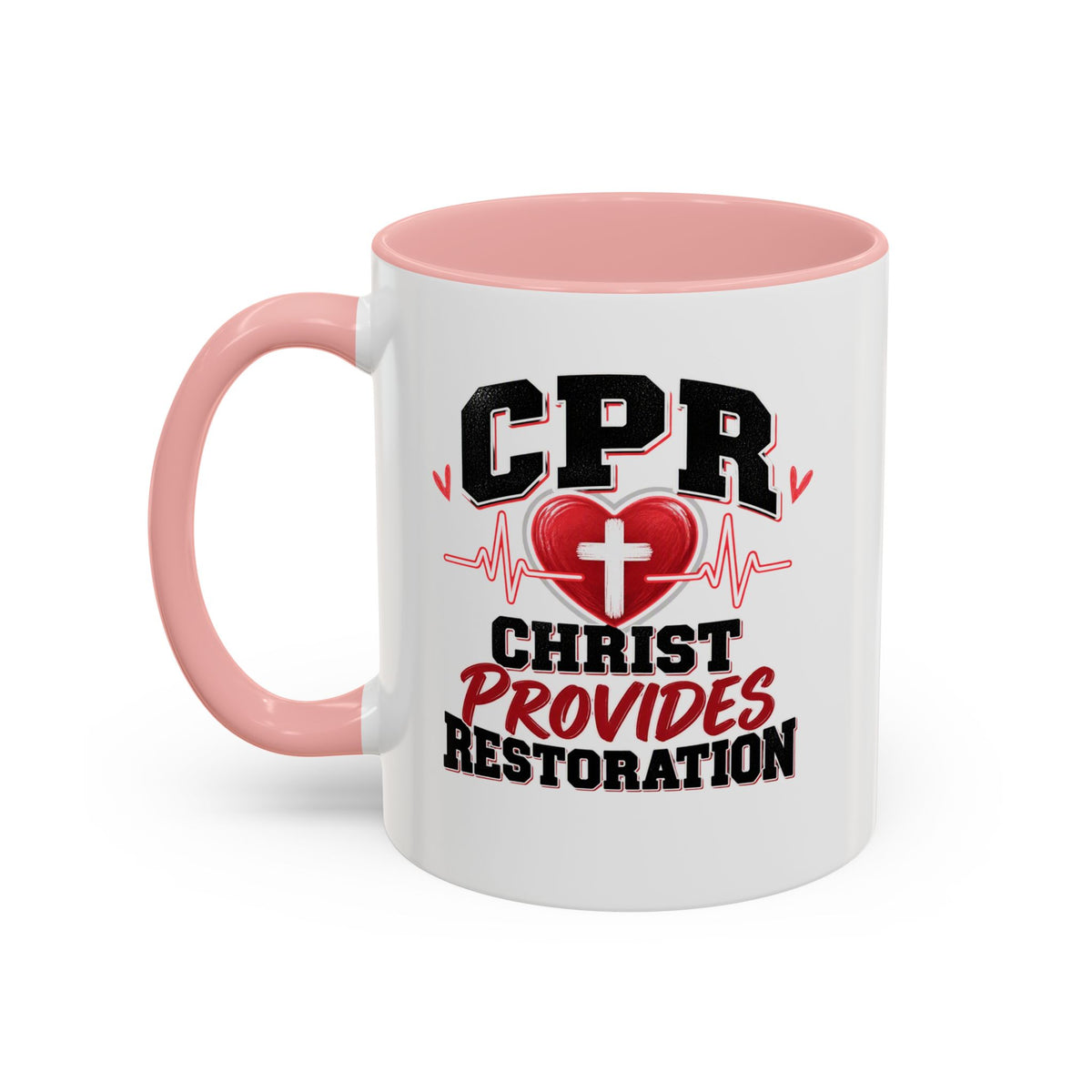 CPR Coffee Mug — "Christ Provides Restoration" Inspirational Christian Accent Mug (11oz)