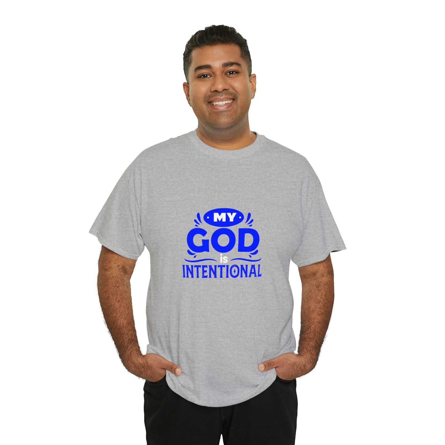 My God Is Intentional Unisex Heavy Cotton Tee