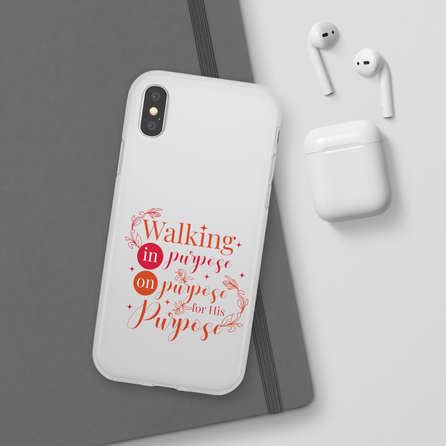 Walking In Purpose On Purpose For His Purpose  Flexi Phone Case