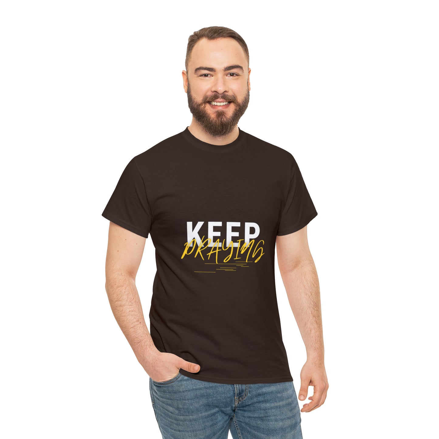 Keep Praying Unisex Heavy Cotton Tee Printify