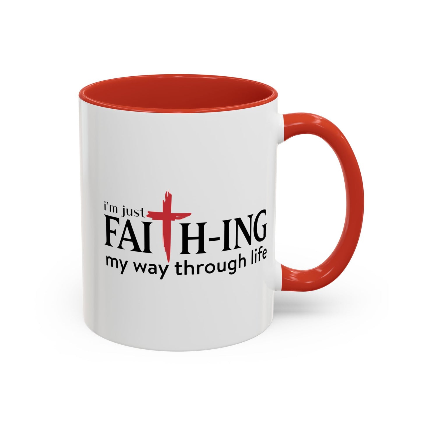Faith-Inspired Coffee Accent Mug - Motivational Drinkware for Daily Inspiration