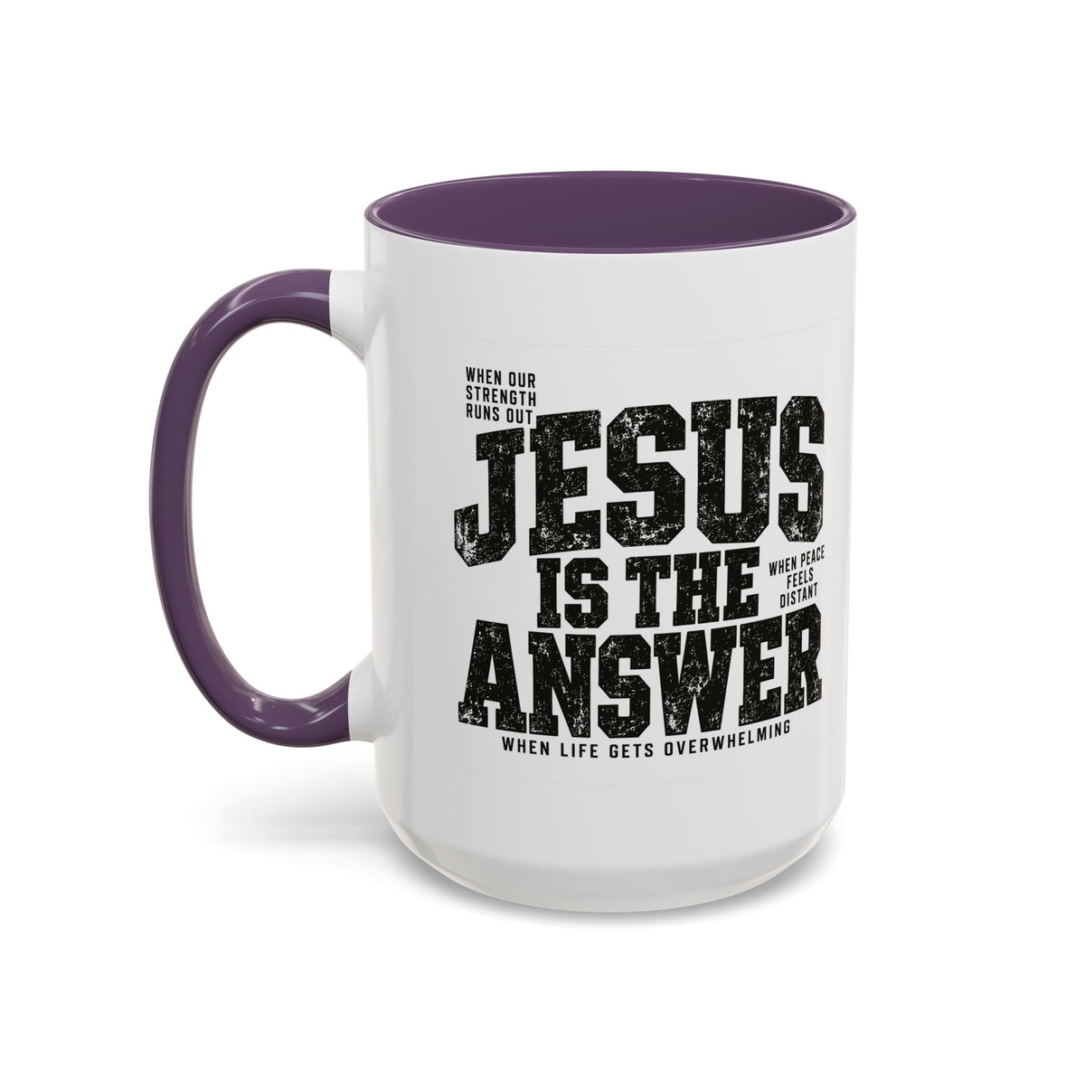 Jesus Is the Answer Christian Coffee Mug | Matthew 11:28