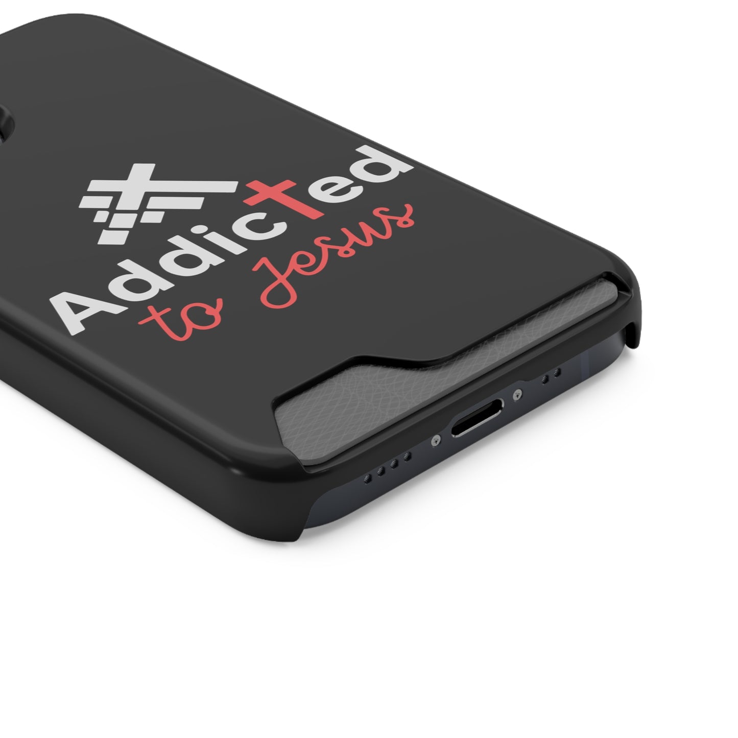 Addicted To Jesus Christian Phone Case With Card Holder Printify