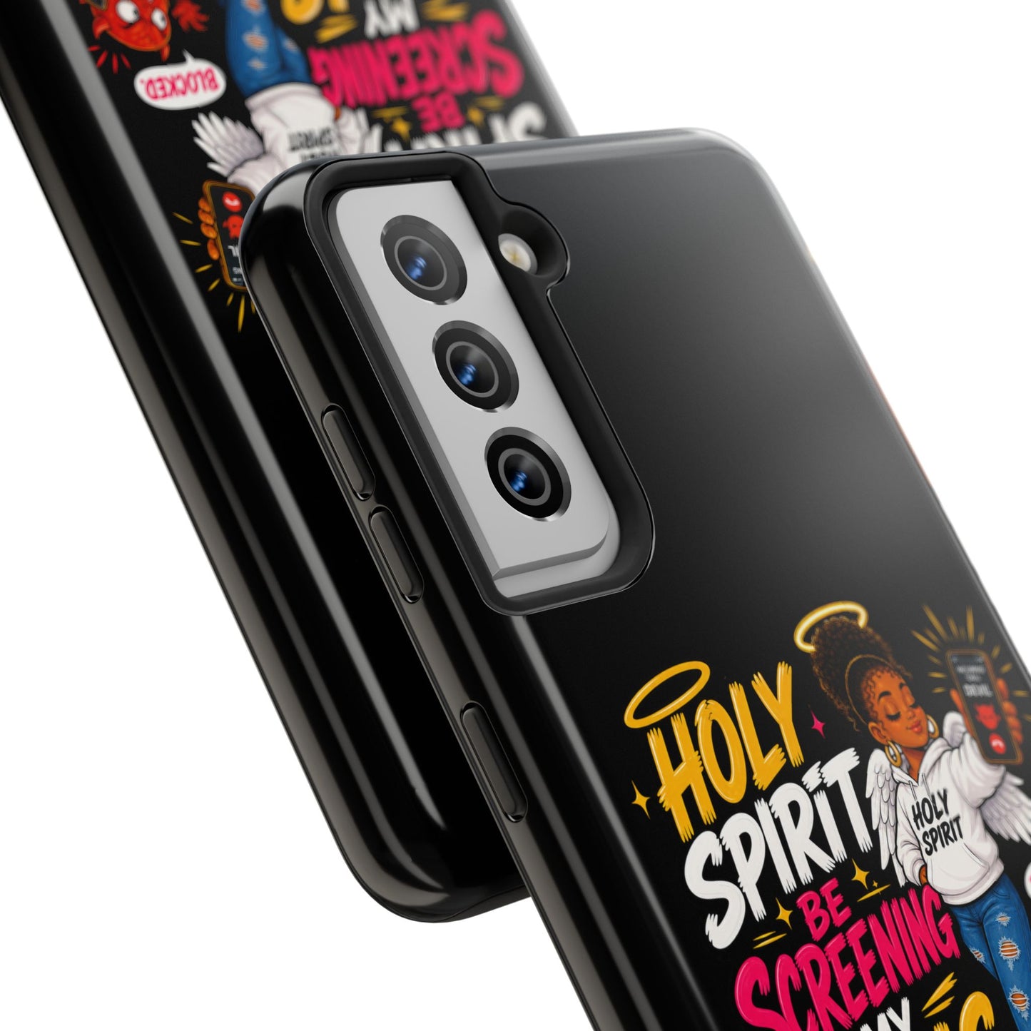 Phone Case — "Holy Spirit Be Screening My Calls" Christian Protective Tough Case - ClaimedbyGodDesigns
