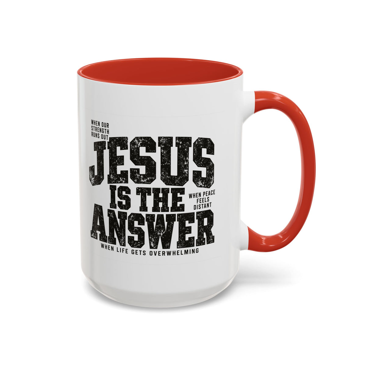 Jesus Is the Answer Christian Coffee Mug | Matthew 11:28