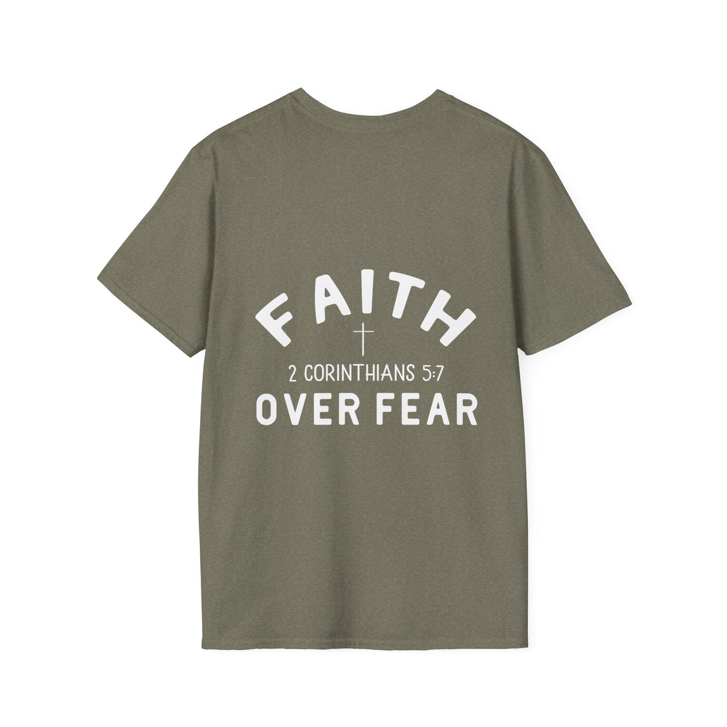 Faith Over Fear 3 Crosses   Christian Unisex T-shirt