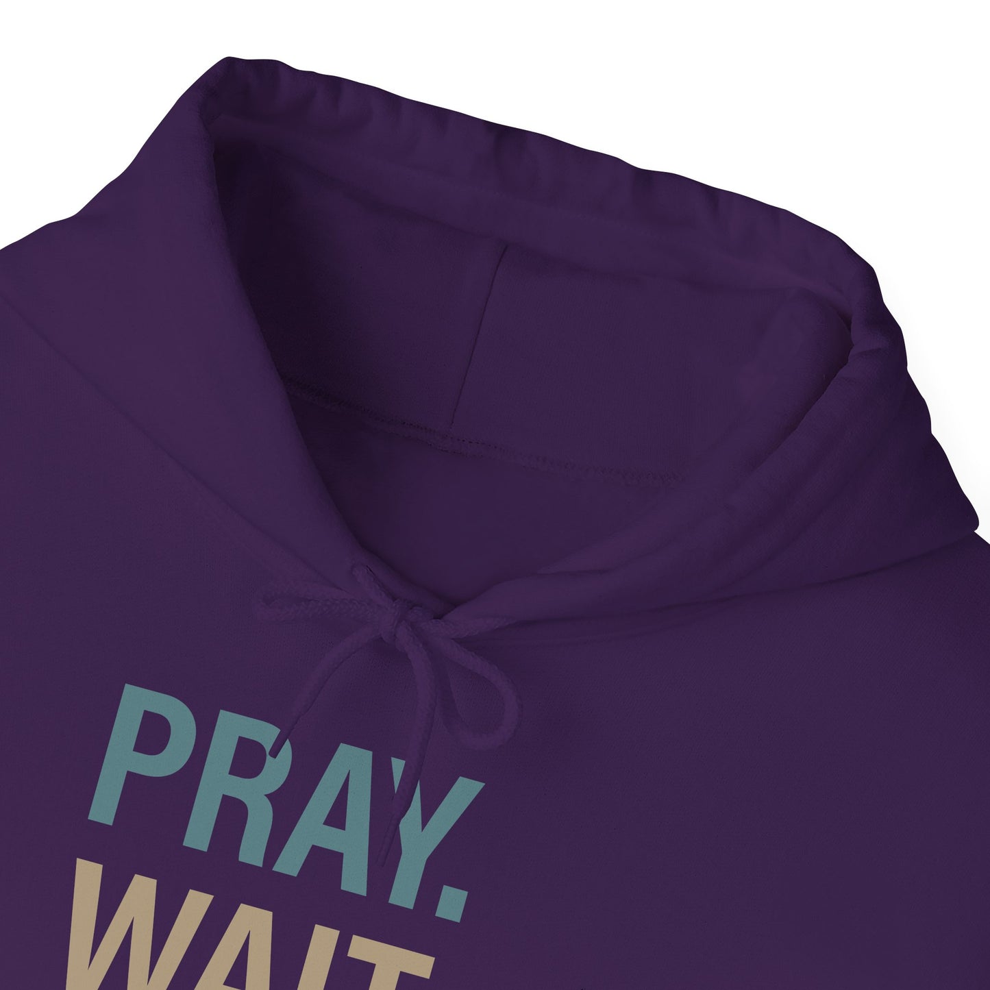 Pray Wait Trust Because Adulting Is Hard Without Jesus Unisex Christian Hooded Pullover Sweatshirt