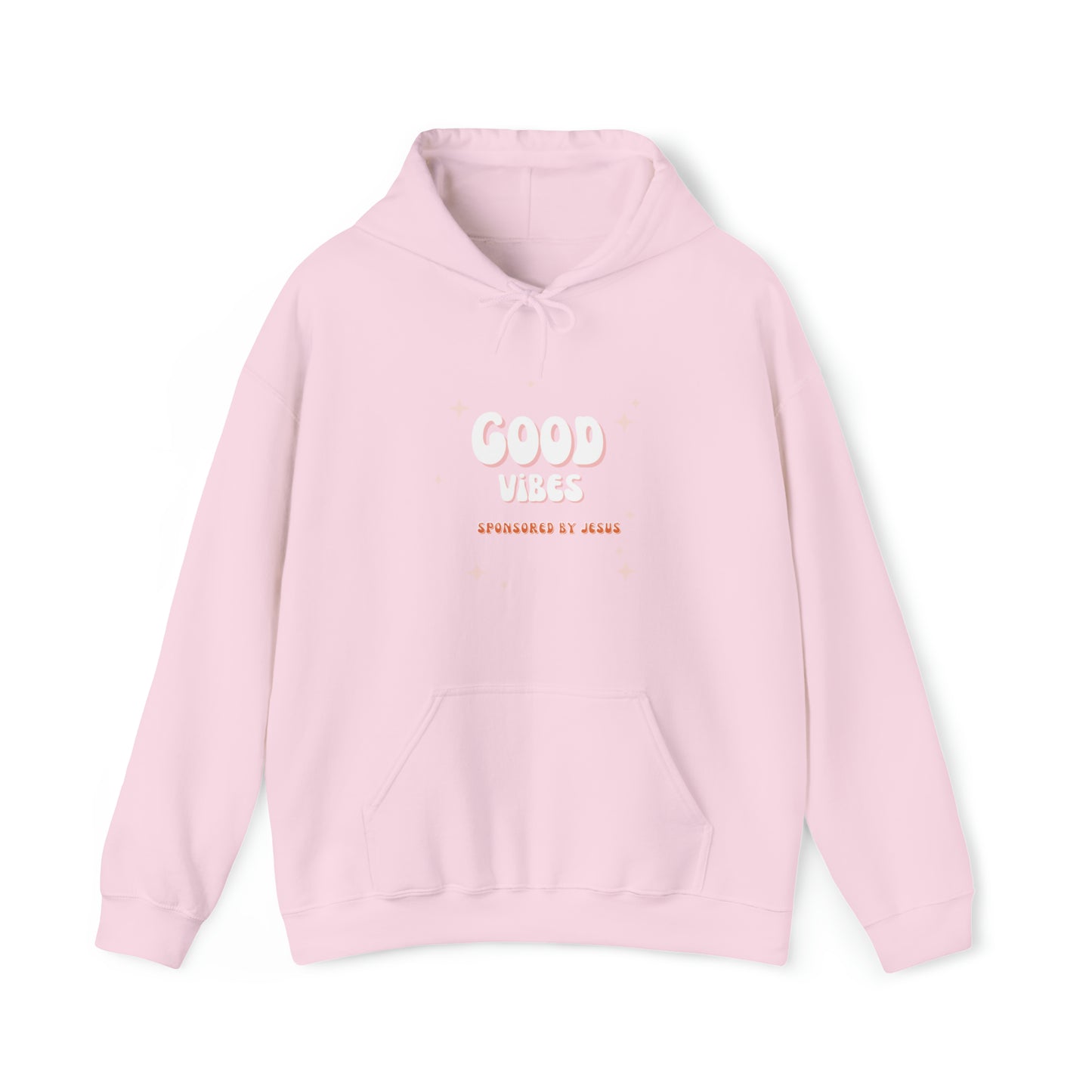 Good Vibes Sponsored By Jesus Unisex Hooded Sweatshirt Printify