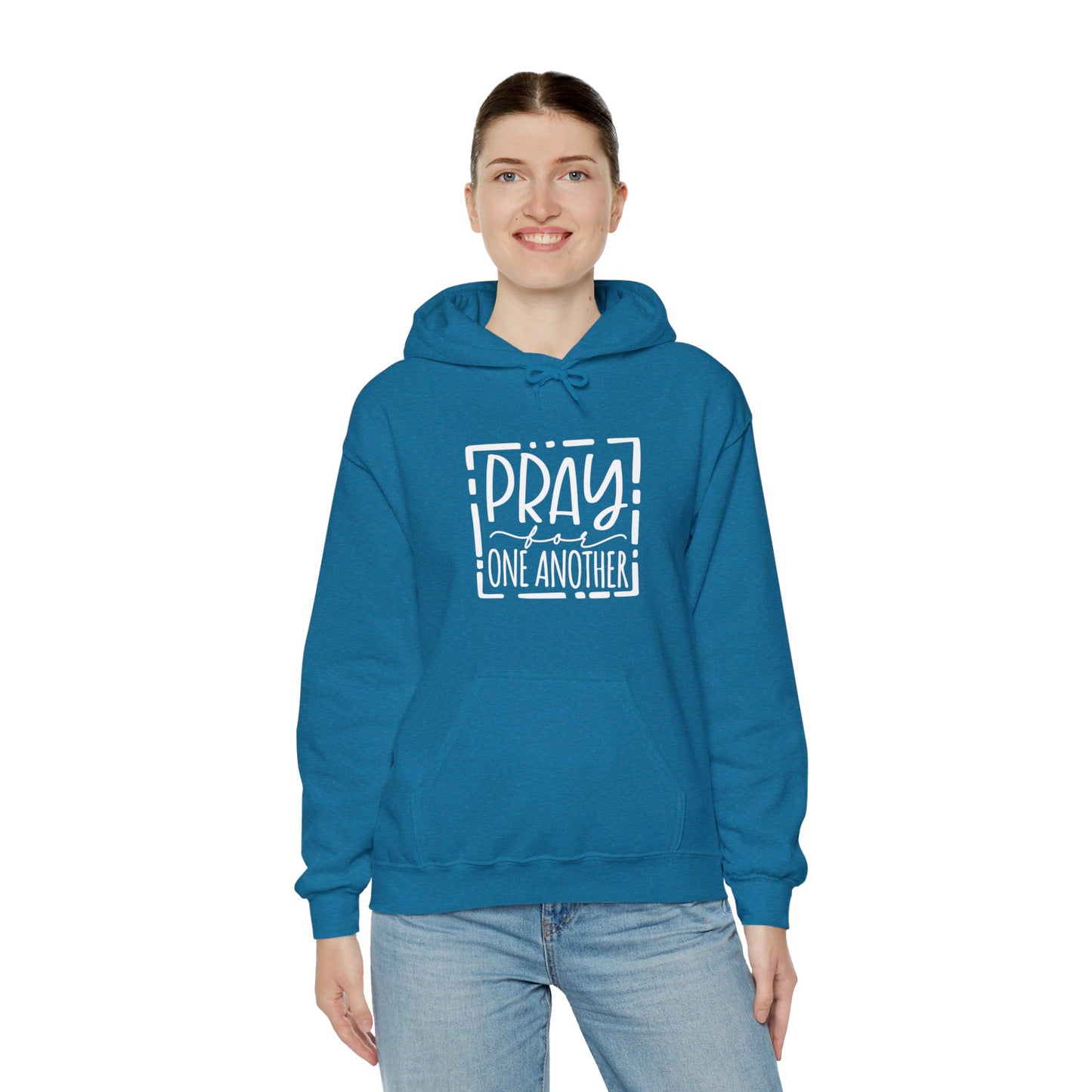 Pray For One Another Don't Quit Unisex Christian Pullover Hooded Sweatshirt