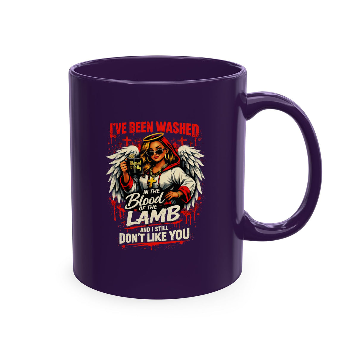 Ceramic Mug — 'I've Been Washed in the Blood of the Lamb' Christian Faith Coffee Cup