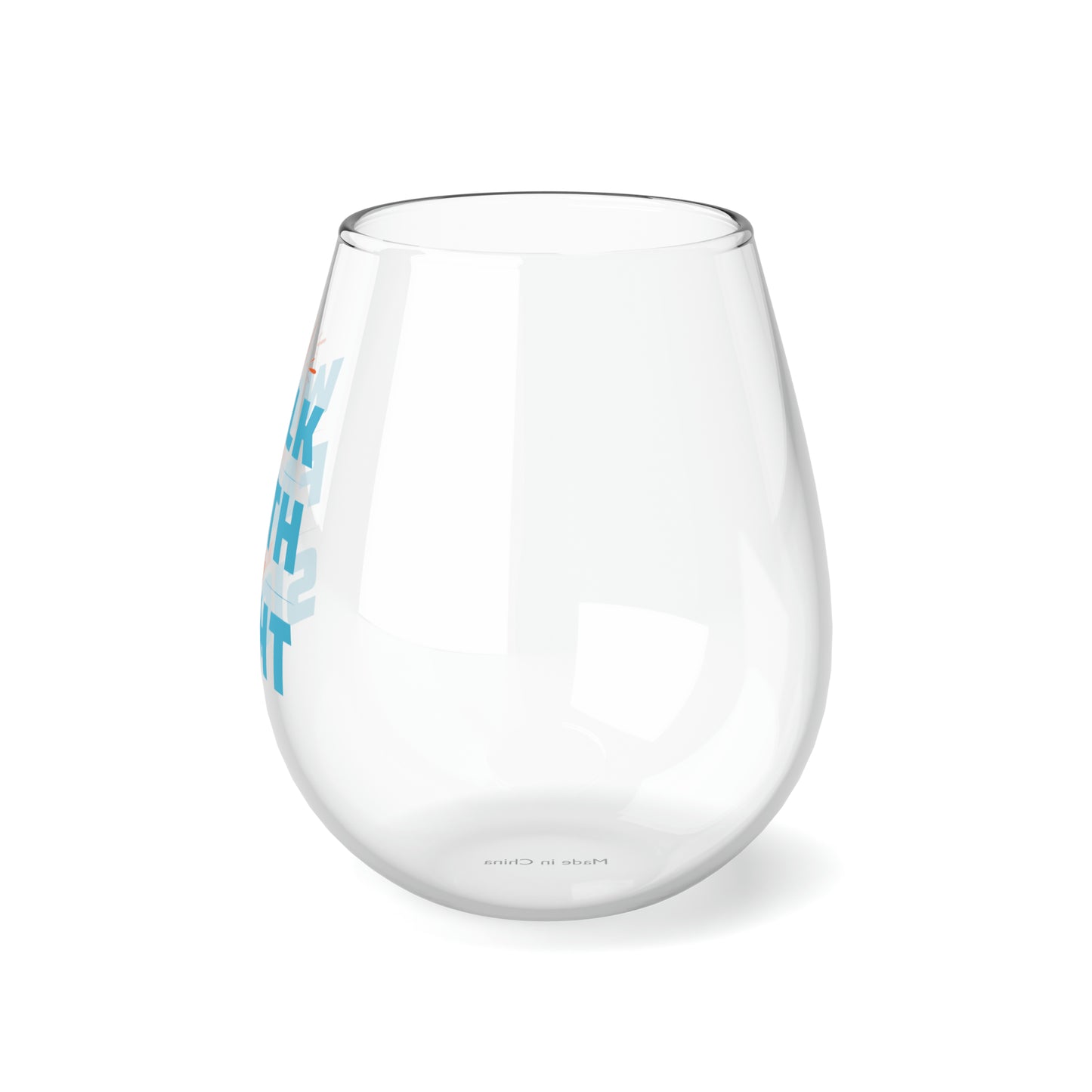 I Walk By Faith Not By Sight Stemless Wine Glass, 11.75oz