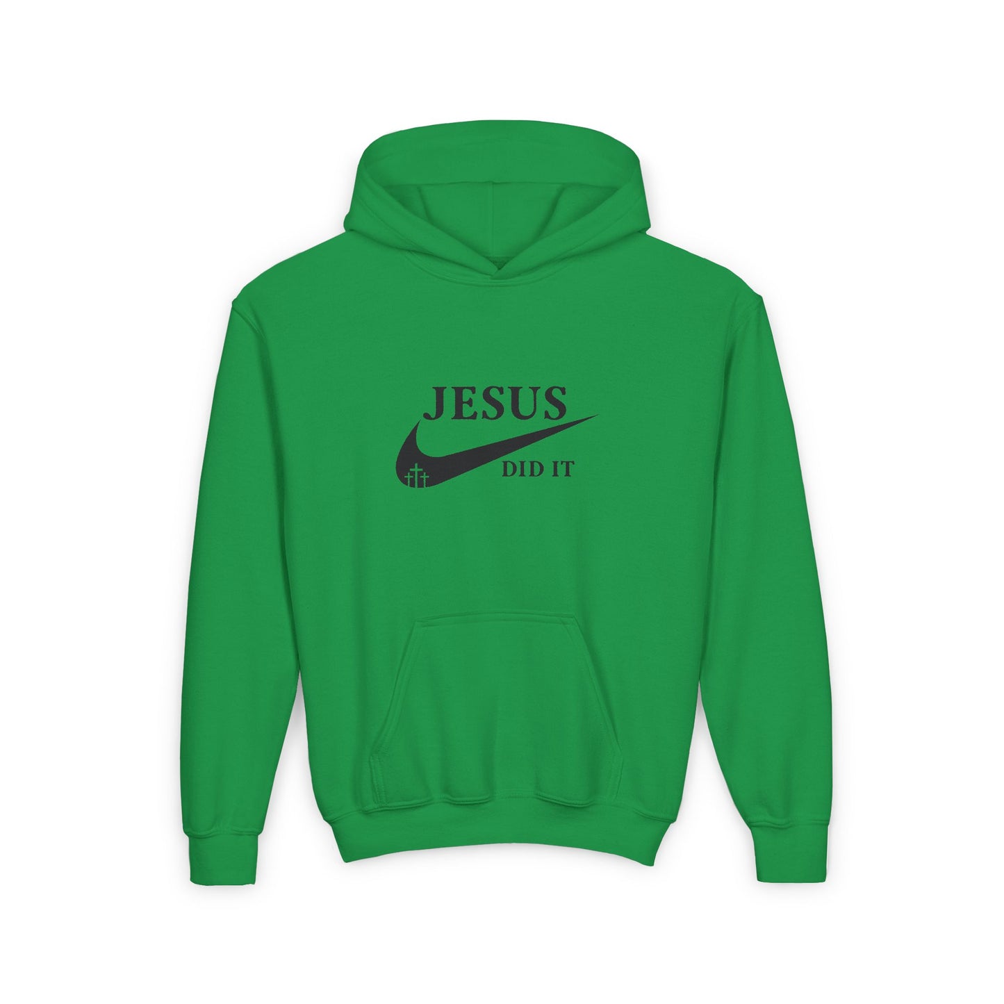 Jesus Did It Christian Hoodie, Youth Sweatshirt, Religious Gift for Teens, Christian Apparel, Inspirational Clothing,