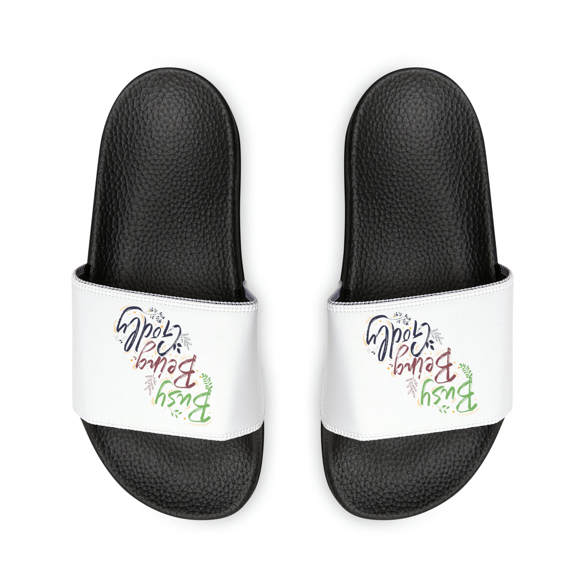 Busy Being Godly Women's PU Christian Slide Sandals Printify