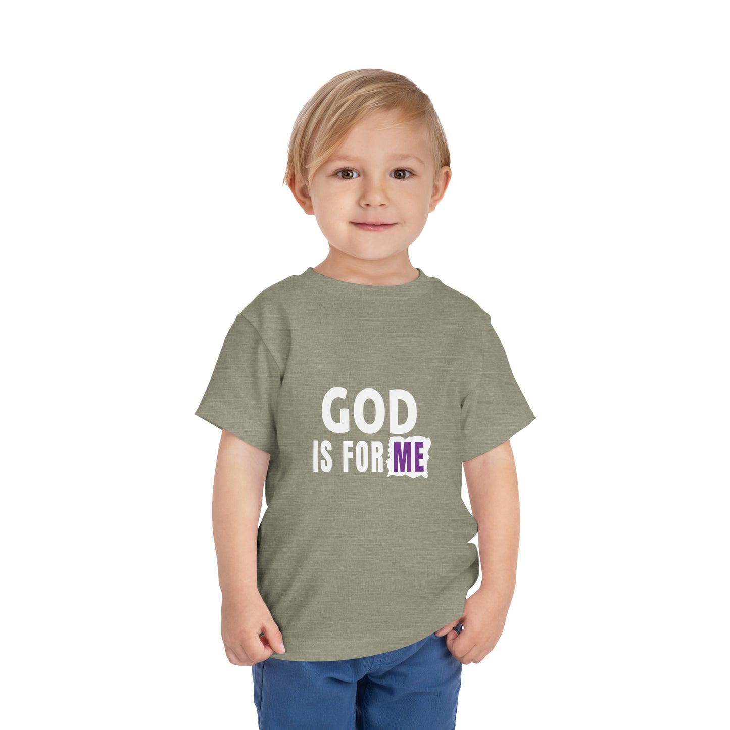 God Is For Me Christian Toddler T-Shirt Printify