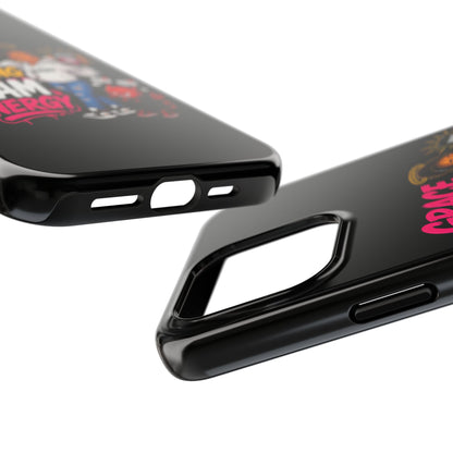 Tough Phone Case — "Grace Be Blocking Spam Energy" Black Protective Phone Cover