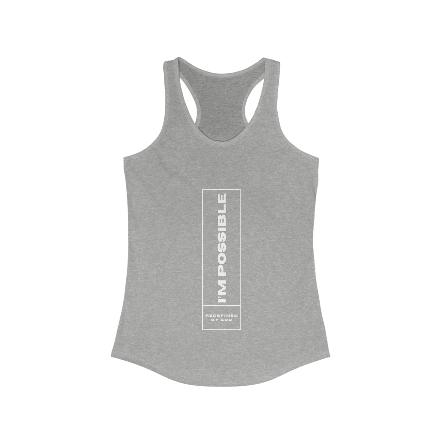 I'm Possible Redefined By God Slim Fit Tank-top Printify