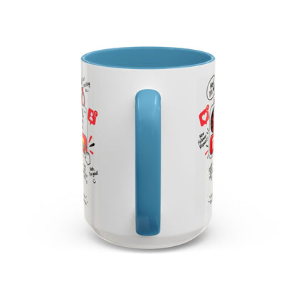 Decline the Devil Coffee Mug — "The Devil Has Requested to Follow You" (James 4:7)