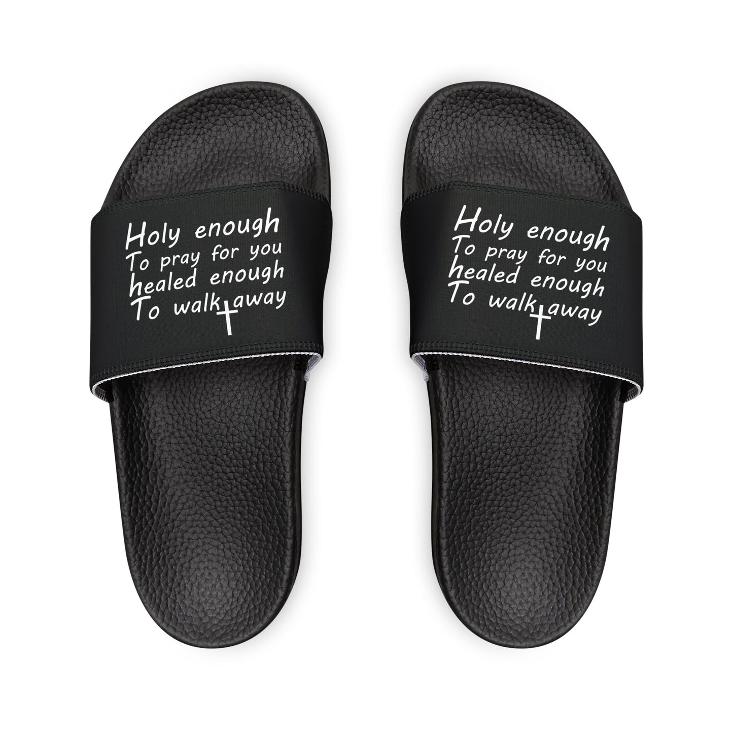Inspirational Women's Sandals - Quote Slide-On Footwear for Comfort & Style