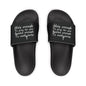 Inspirational Women's Sandals - Quote Slide-On Footwear for Comfort & Style