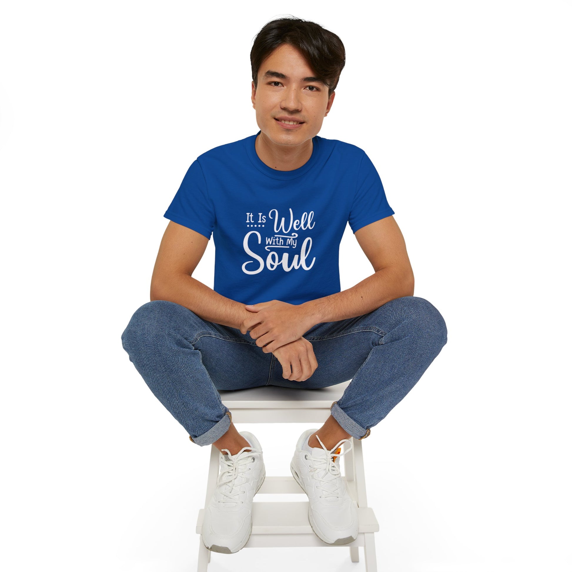 It Is Well With My Soul Unisex Christian Ultra Cotton Tee Printify