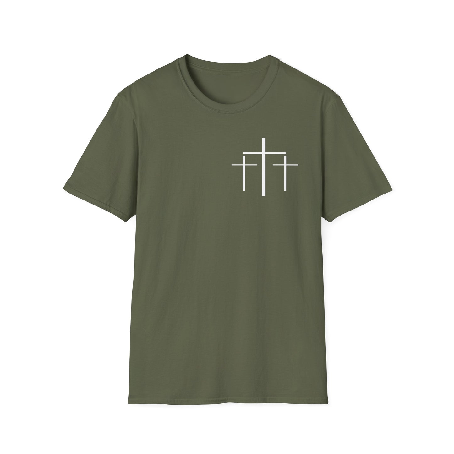 Faith Over Fear 3 Crosses   Christian Unisex T-shirt