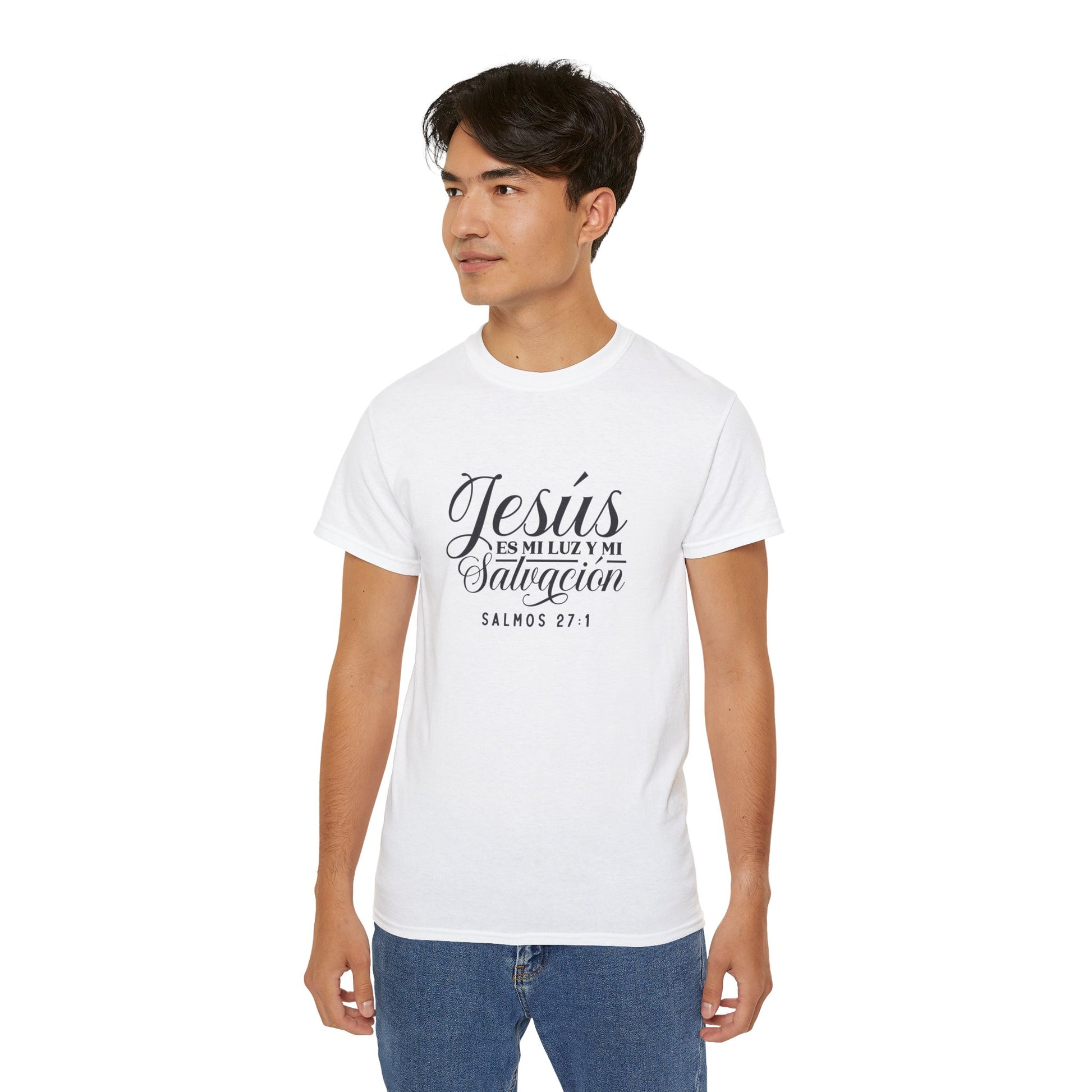 JESUS ES MI LUZ Y MI SALVACION Christian Spanish Unisex T-shirt Printify