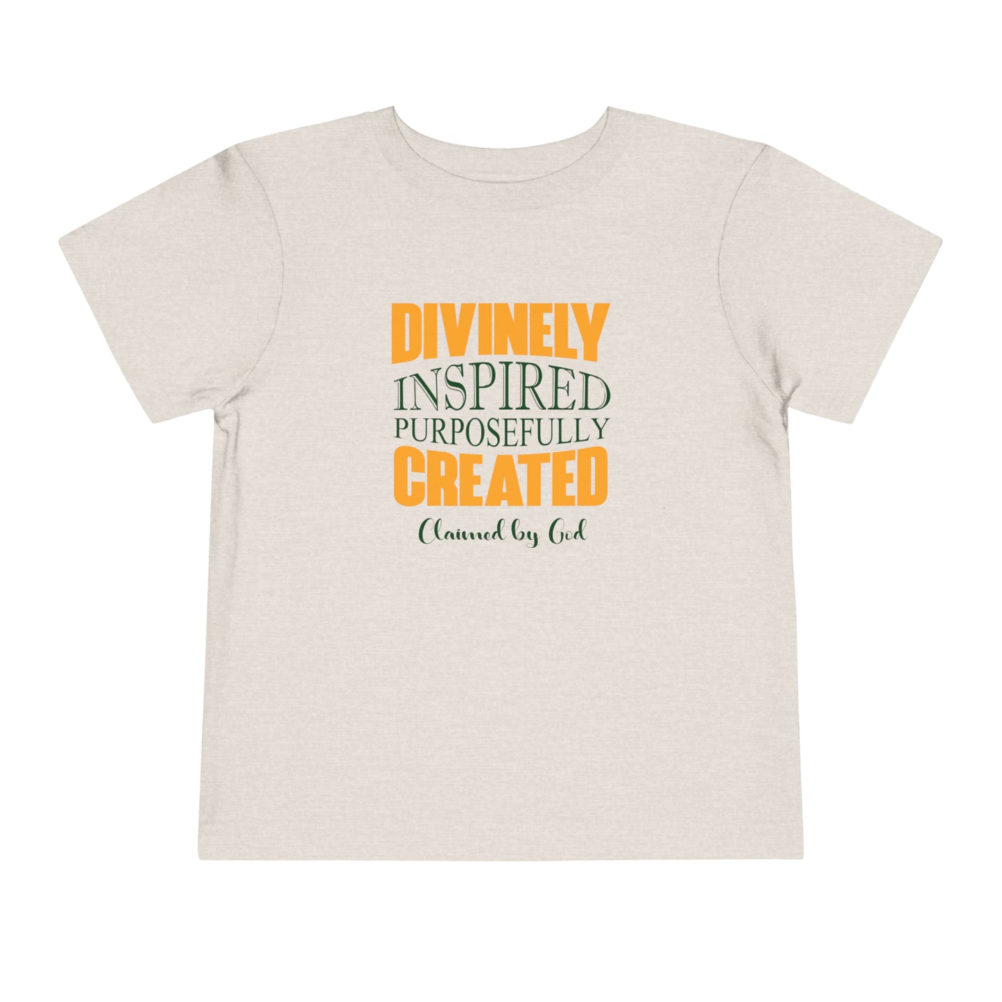 Divinely  Inspired Purposefully Created Toddler Christian T-Shirt Printify