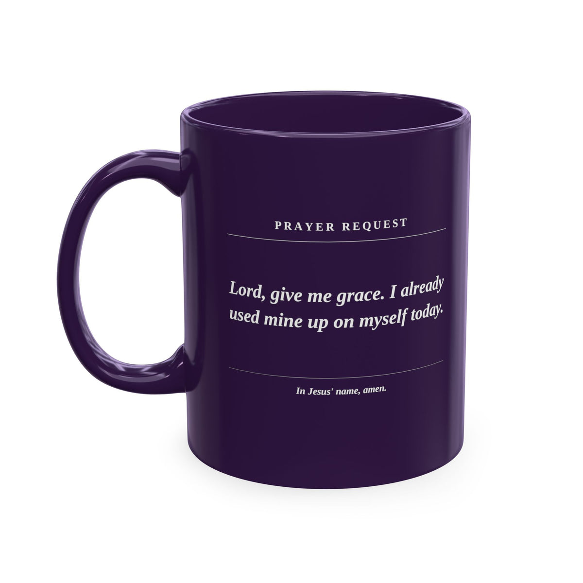 Prayer Request Mug — Inspirational Christian Coffee Cup with Daily Prayers