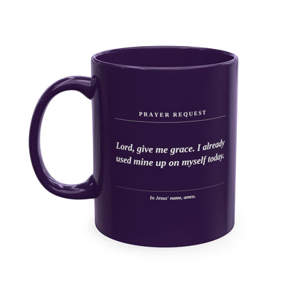 Prayer Request Mug — Inspirational Christian Coffee Cup with Daily Prayers