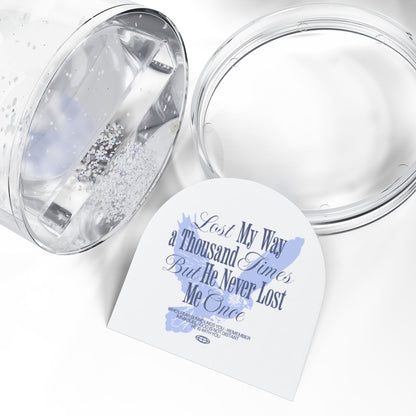 Christian Snow Globe, Religious Home Decor, Inspirational Gift, Christmas Decoration, He Never Lost Me - ClaimedbyGodDesigns