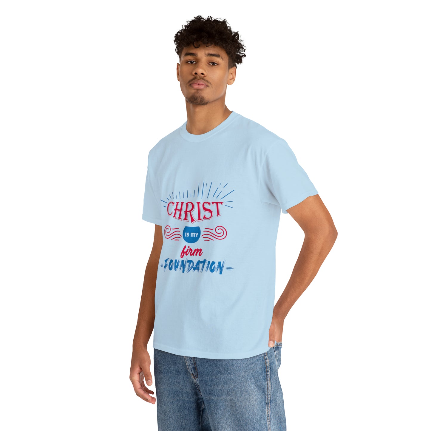 Christ Is My Firm Foundation Unisex Heavy Cotton Tee