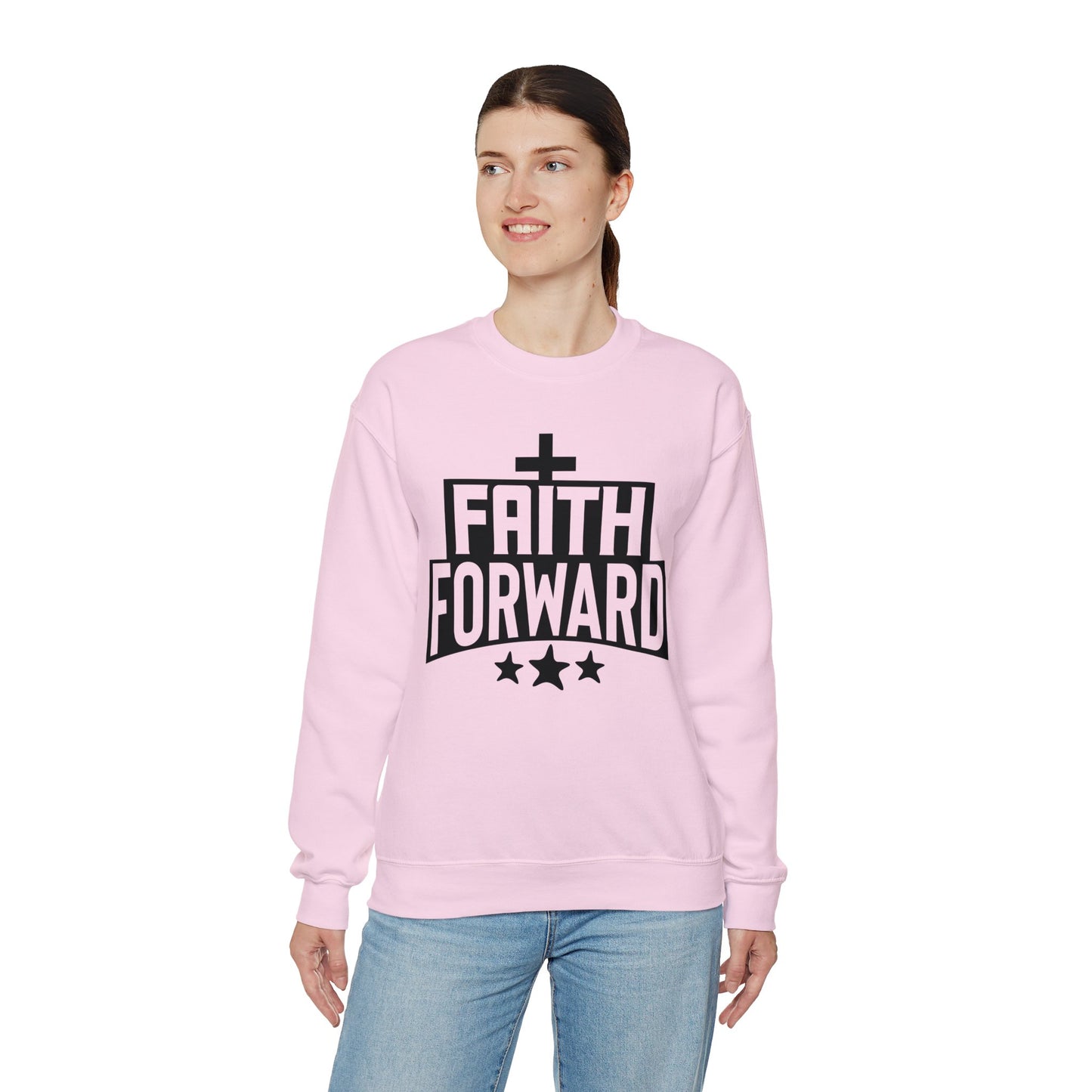 Faith Forward  Unisex Heavy Blend™ Crewneck Christian Sweatshirt