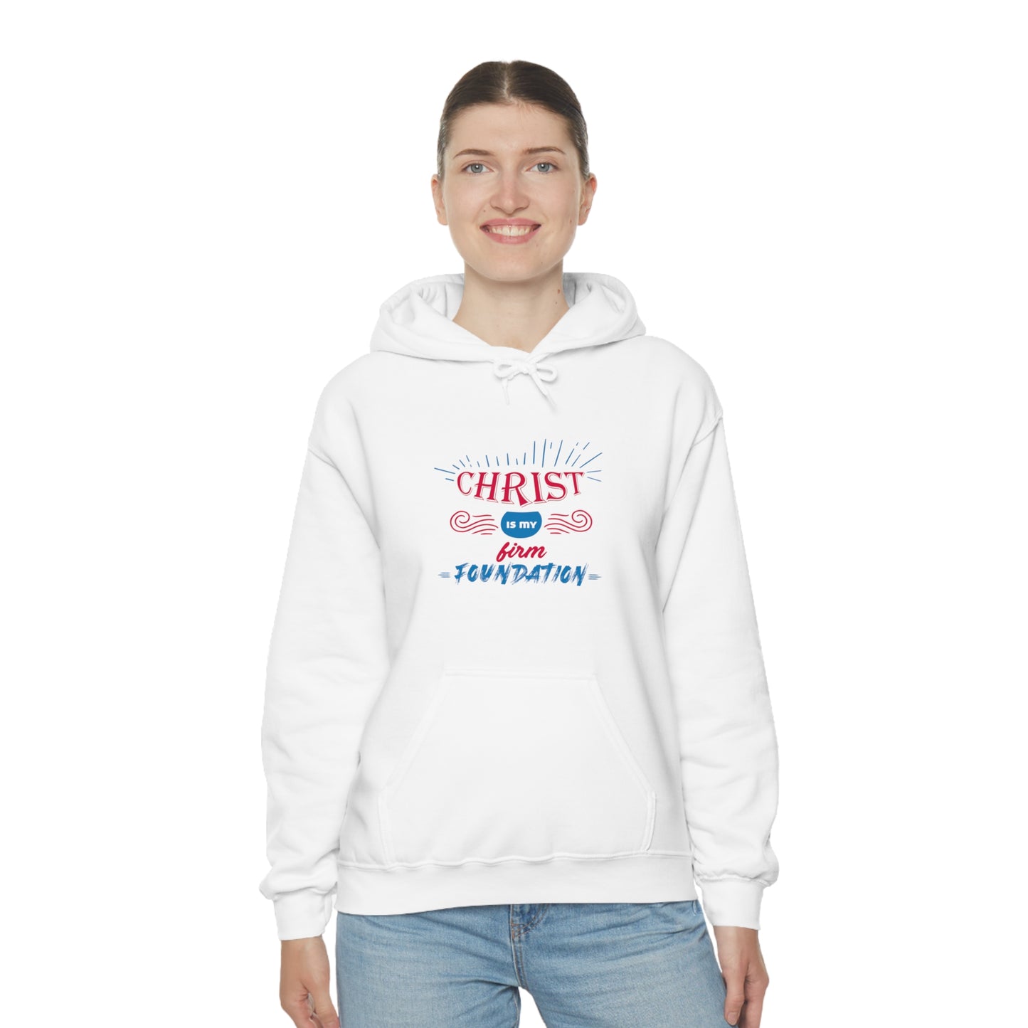 Christ Is My Firm Foundation Unisex Hooded Sweatshirt