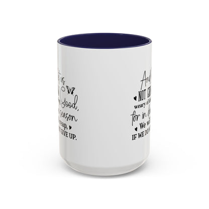 Christian Ceramic Mug - Due Season Accent Coffee Mug (11, 15oz)