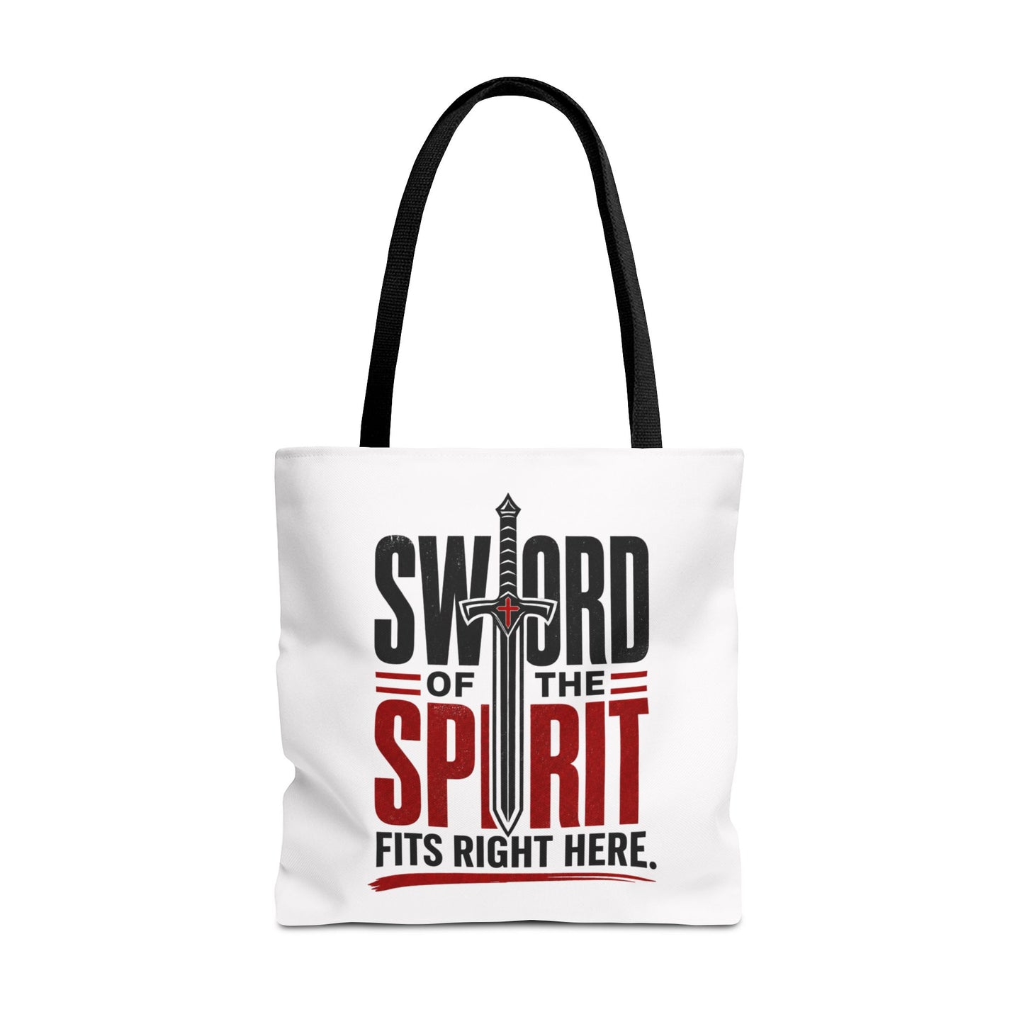 Sword of the Spirit Tote Bag — Christian Faith Inspirational Canvas Tote - ClaimedbyGodDesigns
