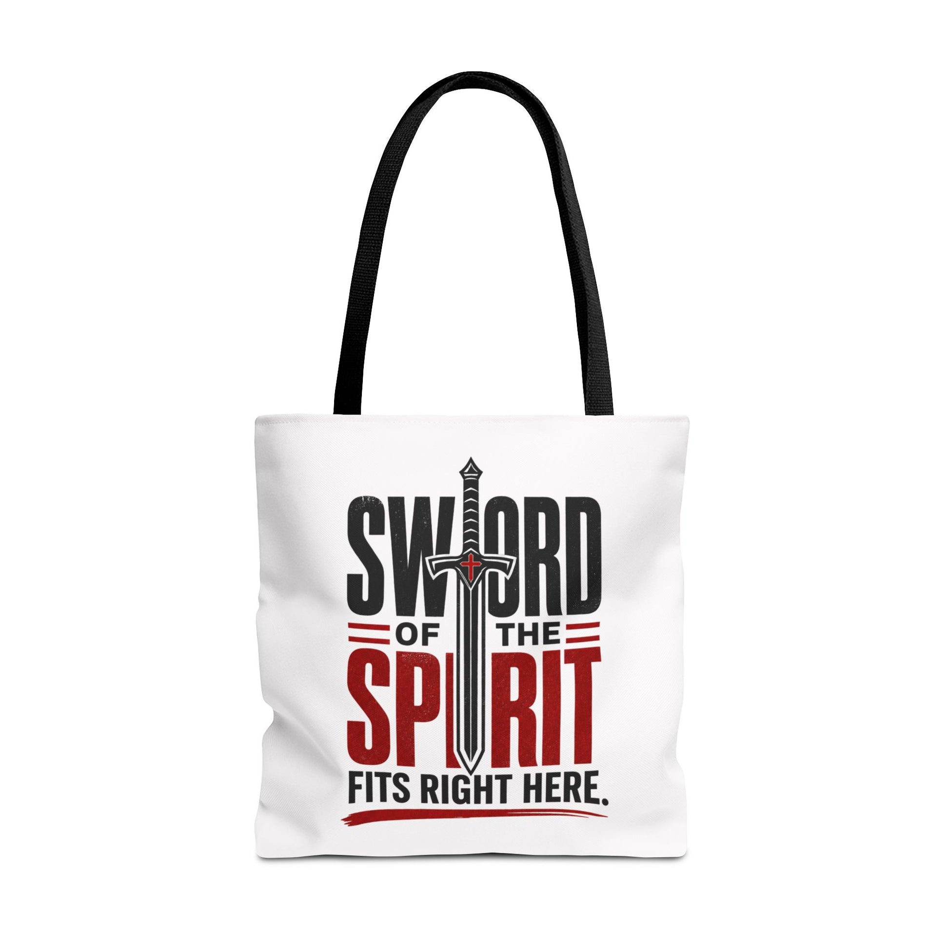 Sword of the Spirit Tote Bag — Christian Faith Inspirational Canvas Tote - ClaimedbyGodDesigns