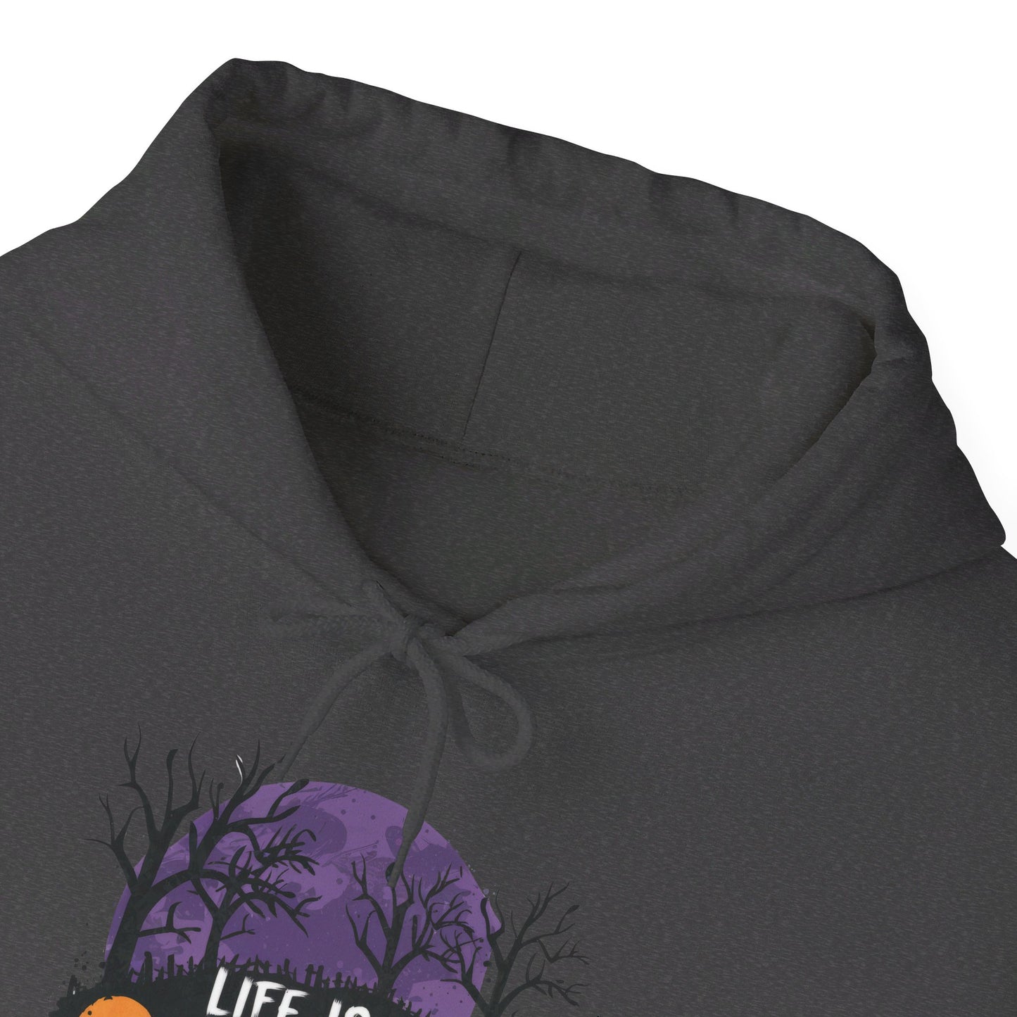 Life Is Scary Without Jesus Halloween Unisex Christian Pullover Hooded Sweatshirt