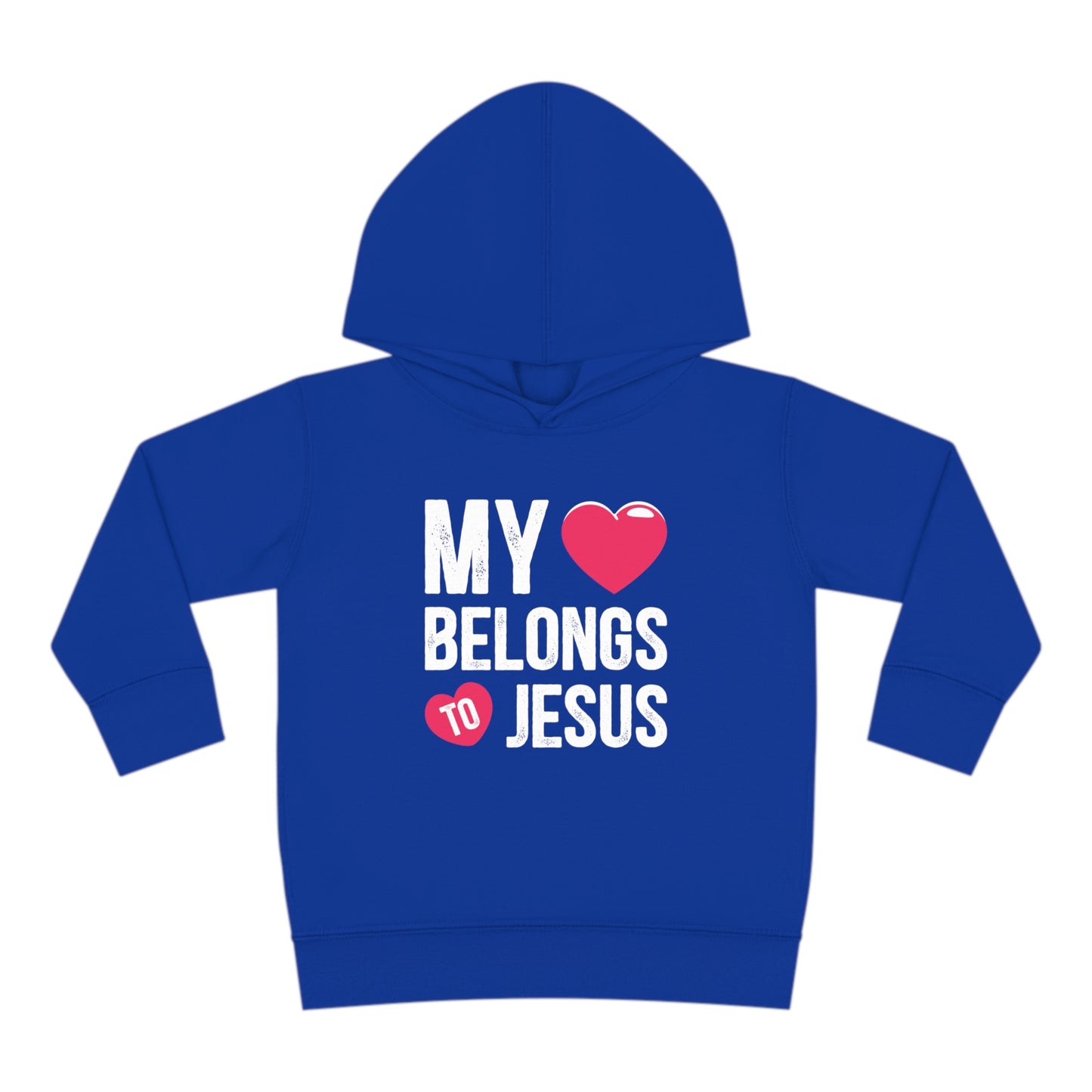 My Heart Belongs To Jesus Christian Toddler Pullover Fleece Hooded Sweatshirt