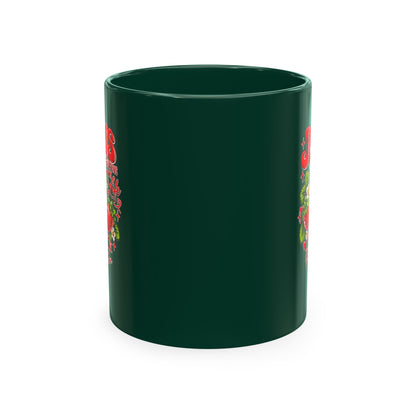Ceramic Mug — "Jesus Sweetens My Life" Strawberry Faith Coffee Cup