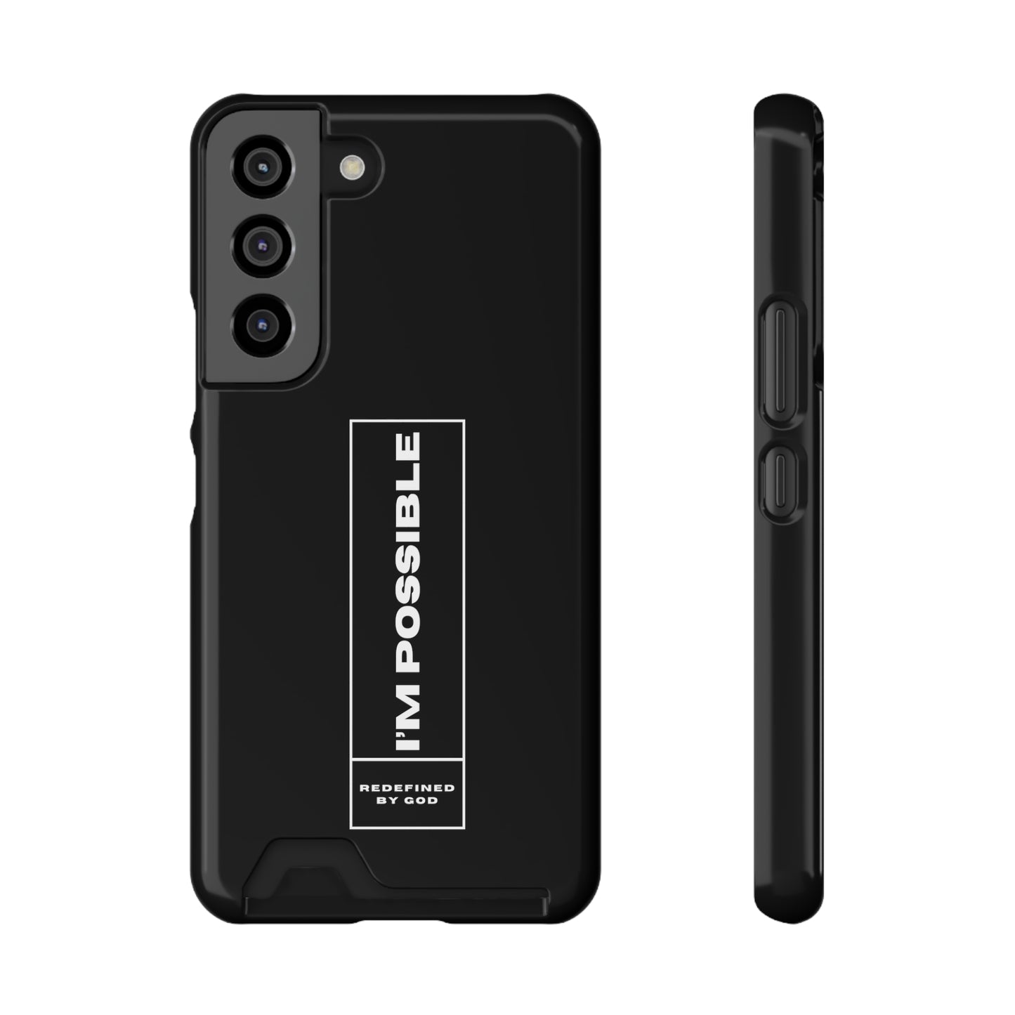 I'm Possible Redefined By God Christian Phone Case With Card Holder Printify