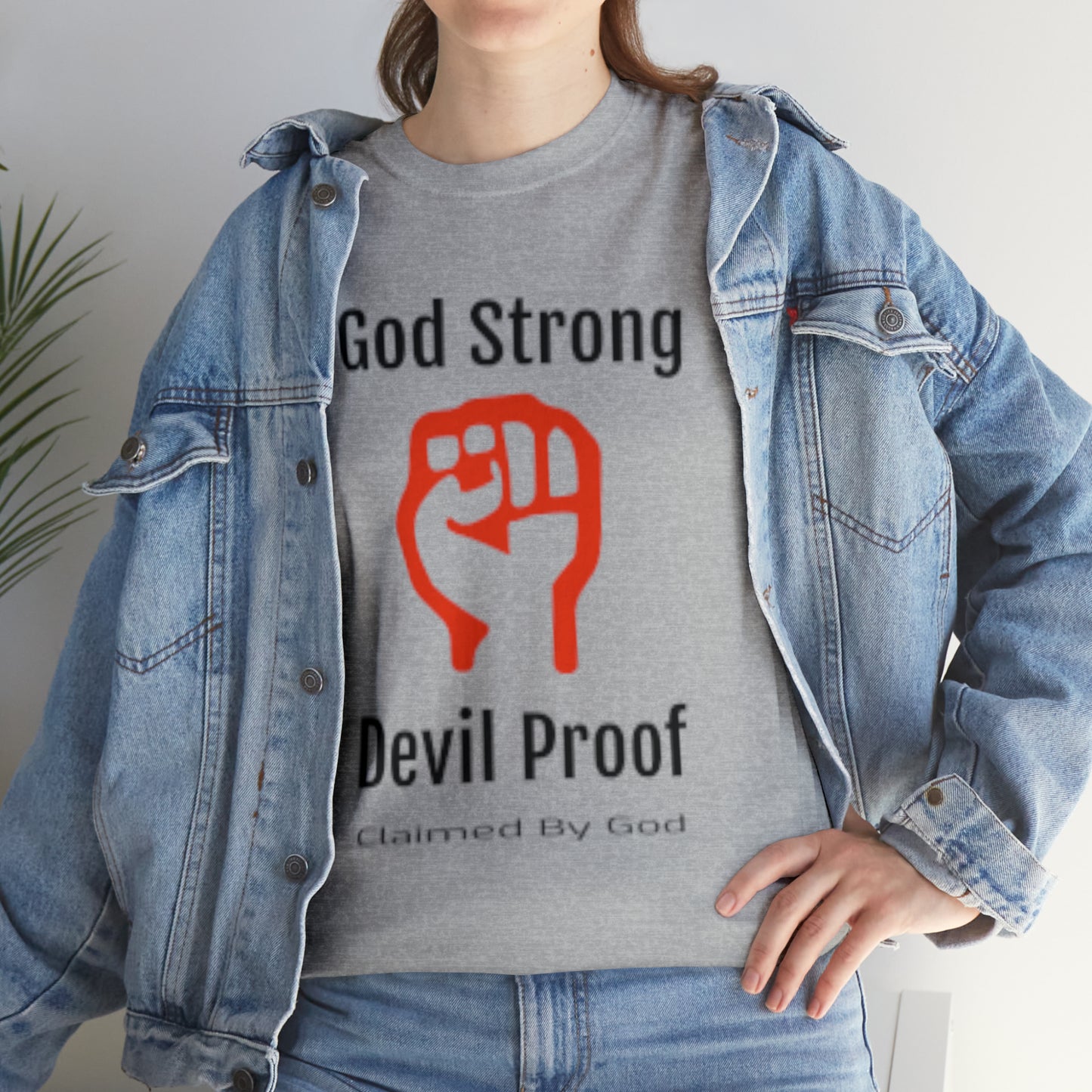 God Strong Devil Proof Unisex Heavy Cotton Tee