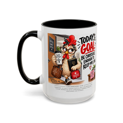 Today's Goal Christian Coffee Mug – Be Christlike Inspirational Bible Verse Mug