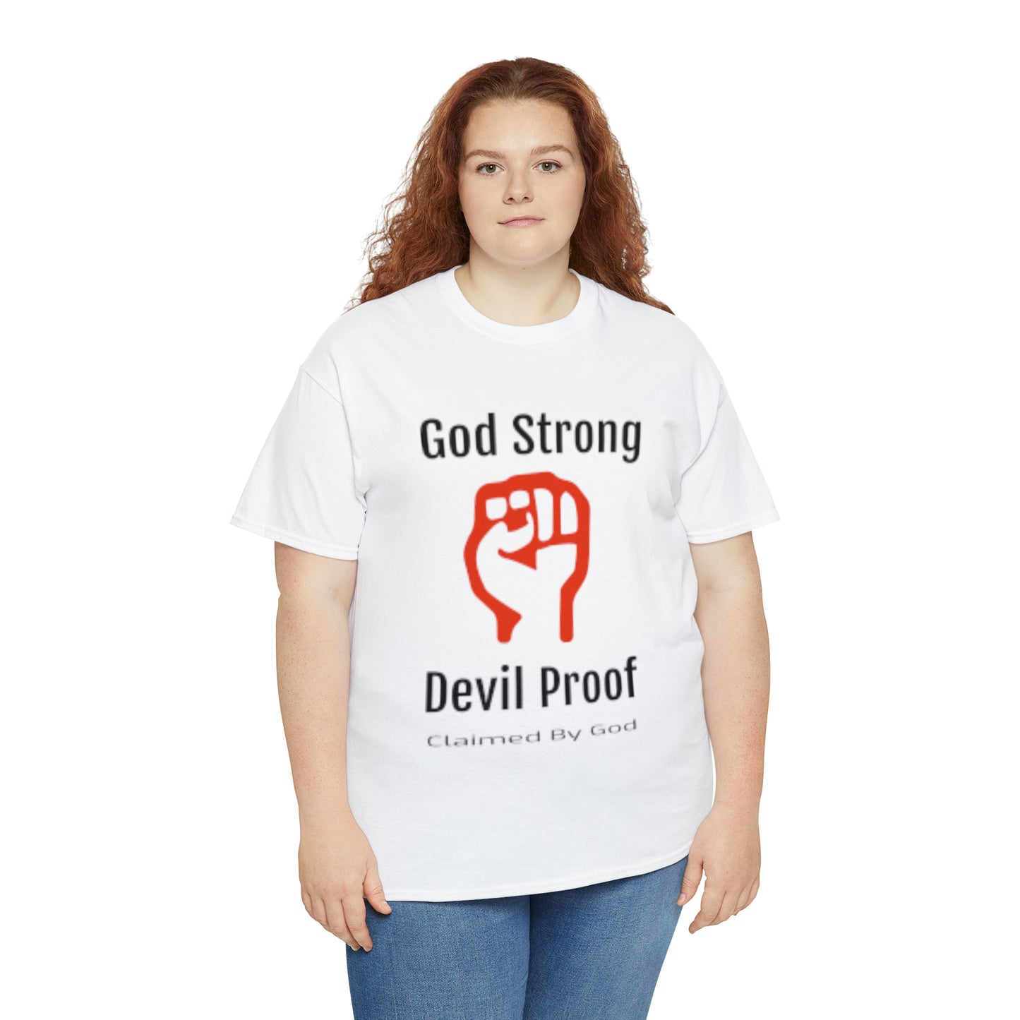 God Strong Devil Proof Unisex Heavy Cotton Tee