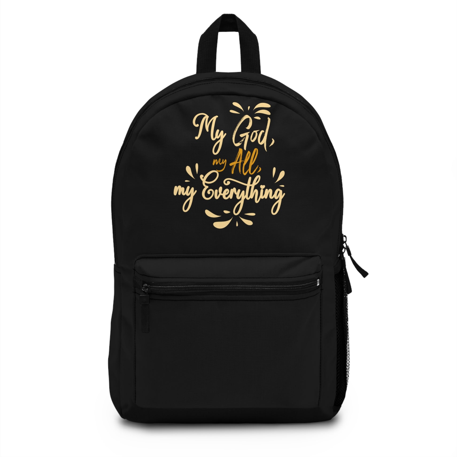 My God My All My Everything Christian Backpack Printify