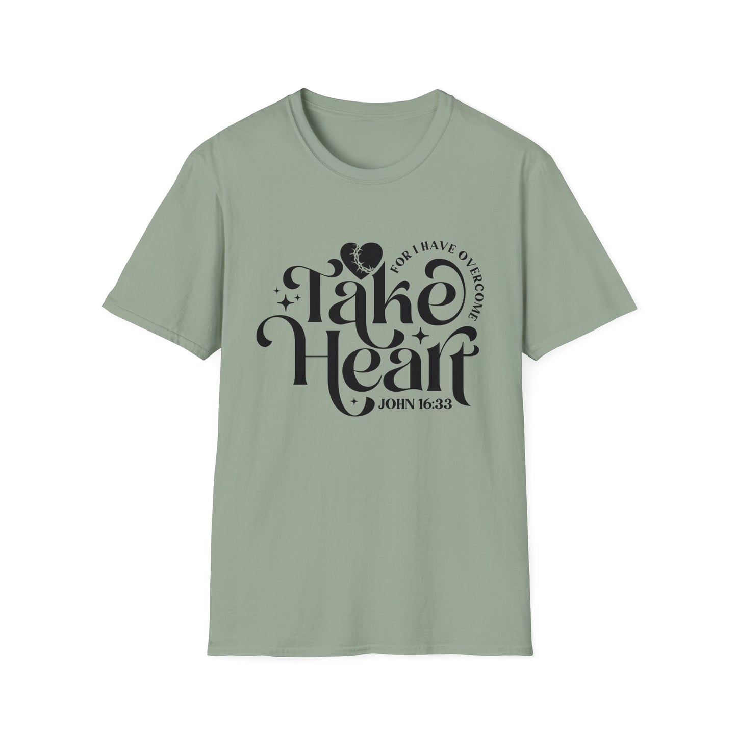 Take Heart For I Have Overcome Christian Unisex T-shirt