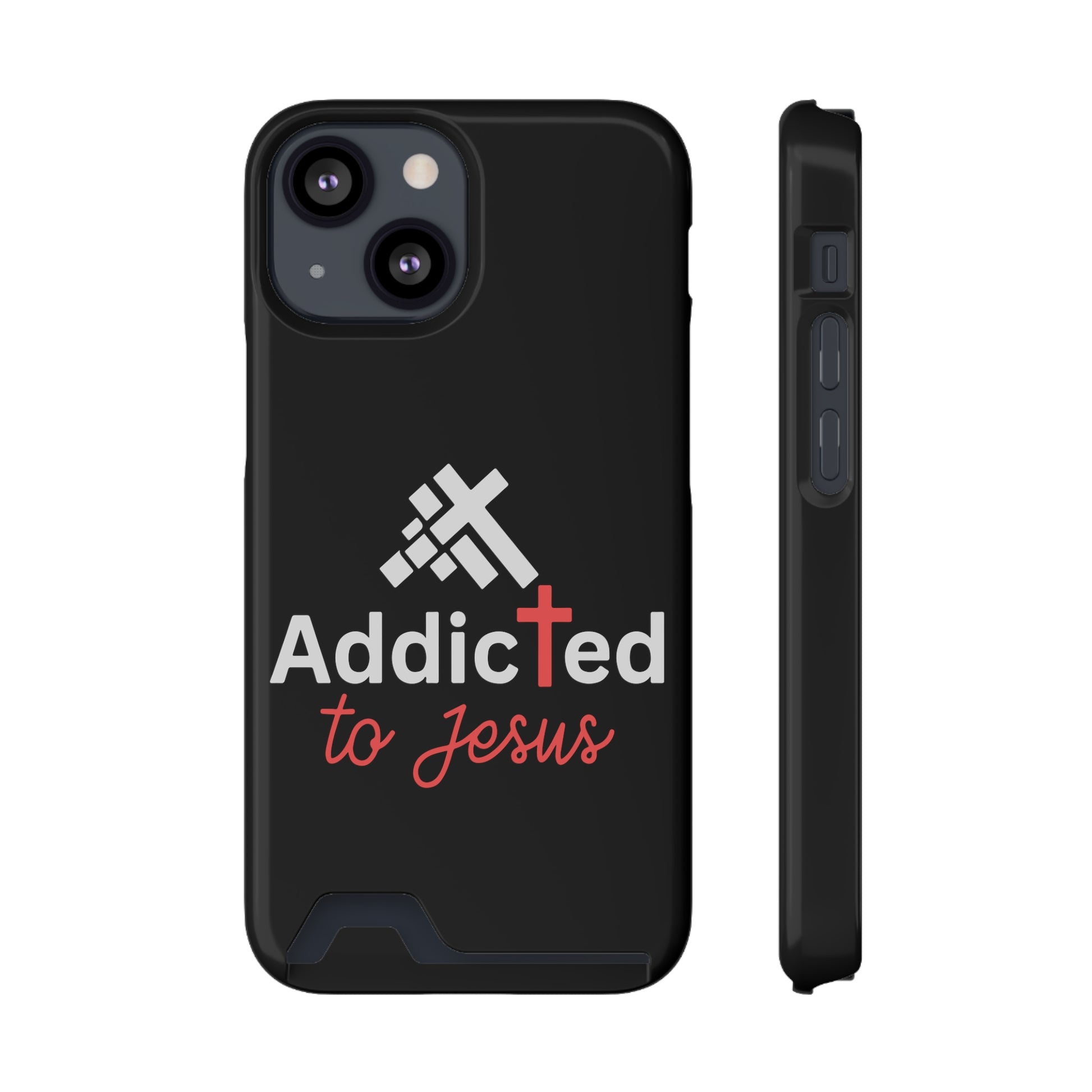 Addicted To Jesus Christian Phone Case With Card Holder Printify