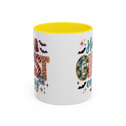 Accent Christian Coffee Mug — "Holy Ghost Energy" Halloween Cute Spooky Ceramic Mug (11/15oz)