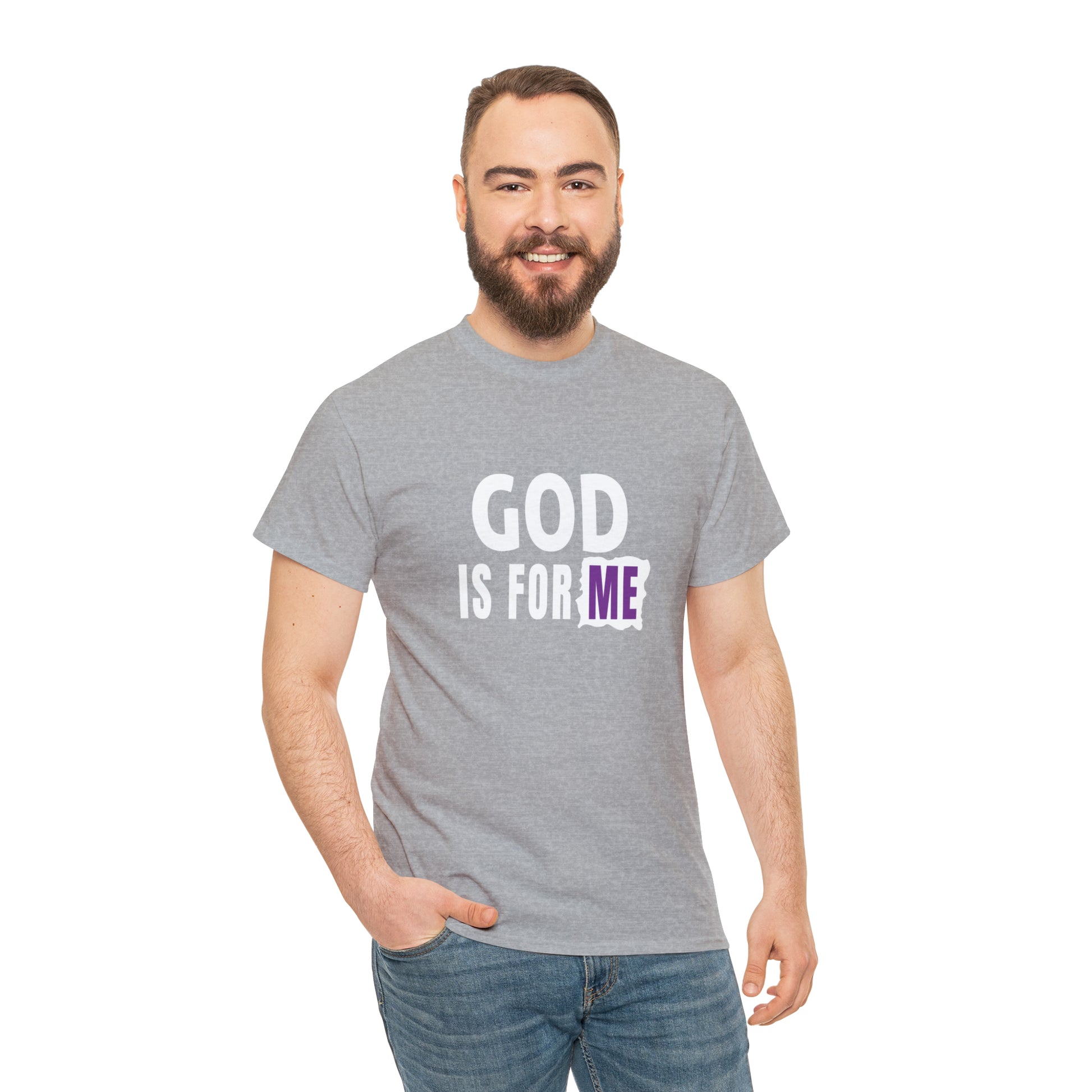 God Is For Me Unisex Heavy Cotton Tee Printify